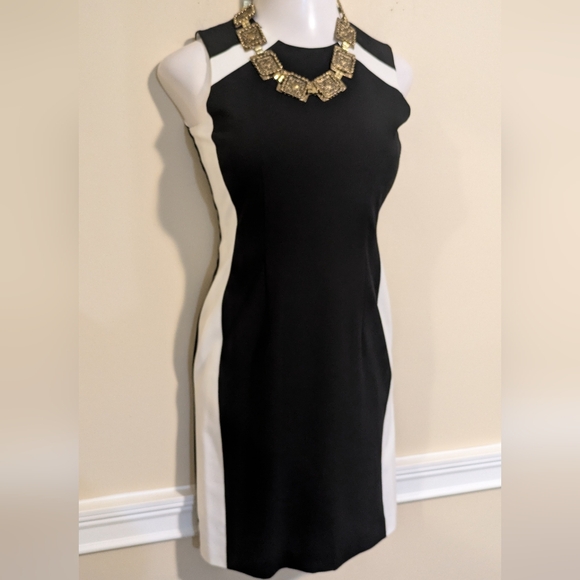 Calvin Klein Black and White Sleeveless Dress - Picture 10 of 10